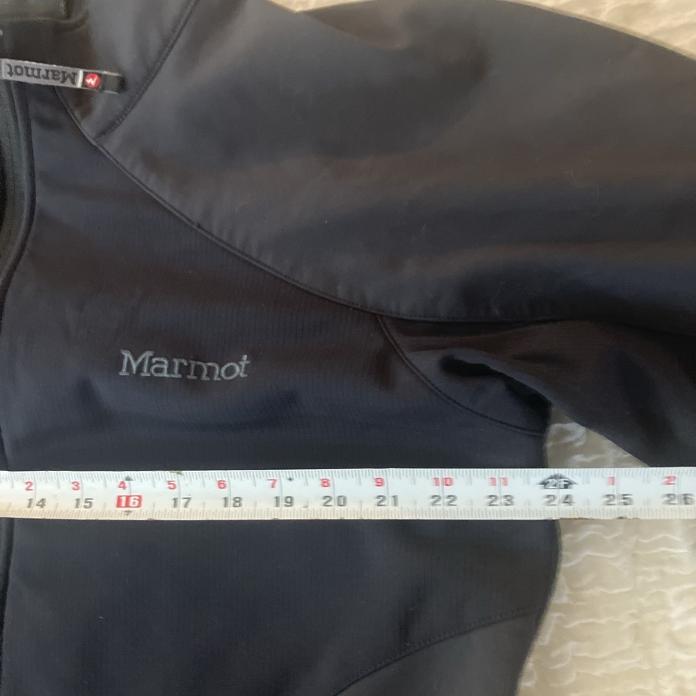 Marmot Jacket Mens Large Black Windstopper Softshell Full Zip Hiking - Picture 9 of 12